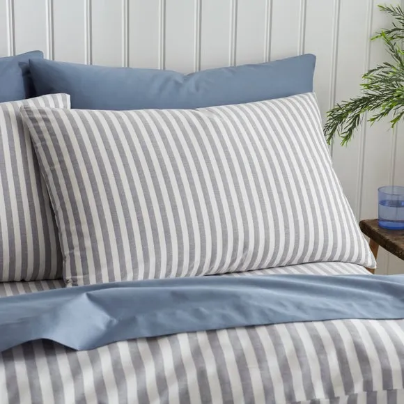 Portloe Stripe 100% Cotton Duvet Cover & Pillowcase Set 2