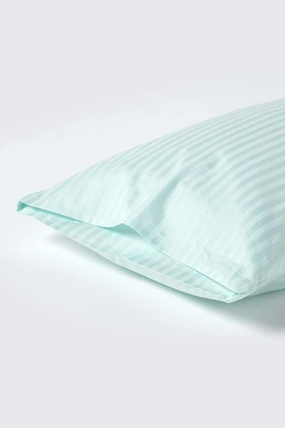 Homescapes Egyptian Cotton Ultrasoft Housewife Pillowcase 330 TC, King Size in Aqua 3