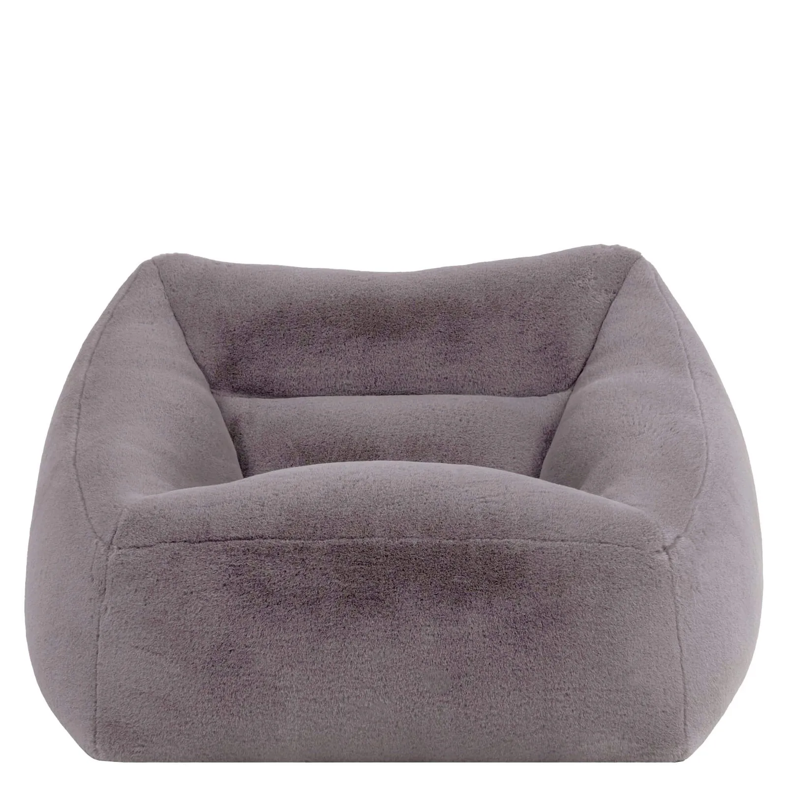 icon Natalia Rabbit Faux Fur Armchair Bean Bag in Light Grey