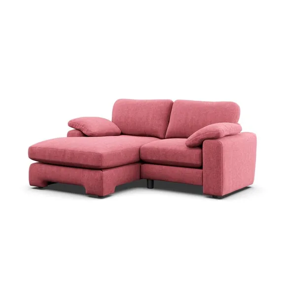 Magnus Vintage Soft Chenille Corner Chaise Sofa 6