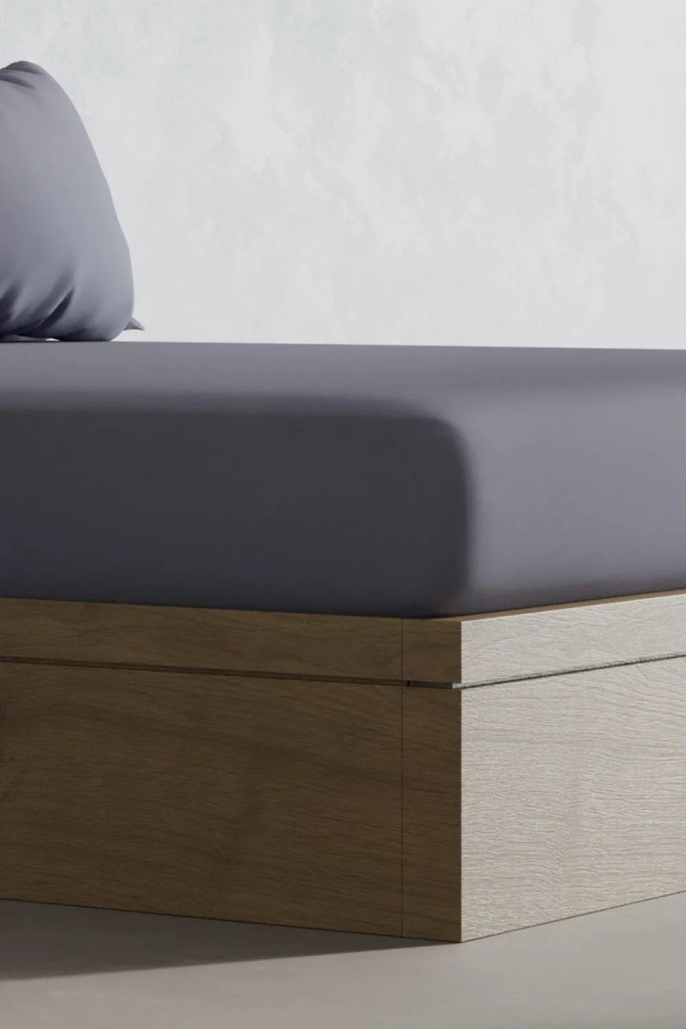 Panda London Panda 100% Bamboo Flat Sheet in Dark Grey 2