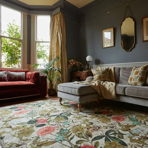 Clarke and Clarke Passiflora Washable Rug 5