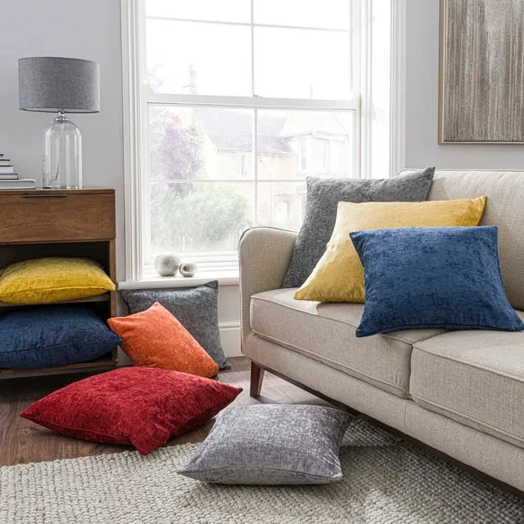 Chenille Square Cushion 6