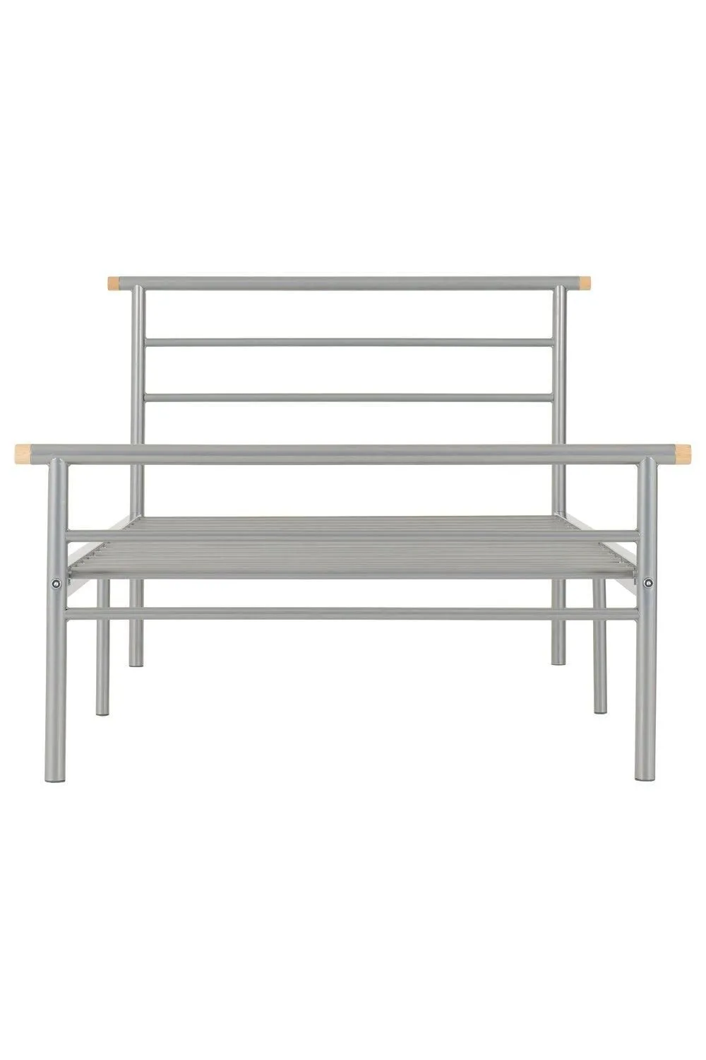 Seconique Orion 3' Single Bed in Metallic Silver 3