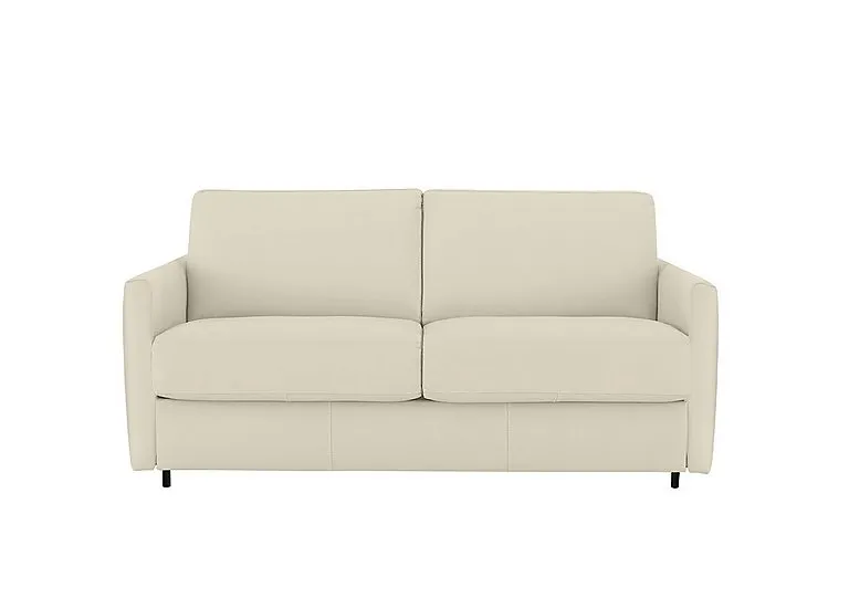 Alcova 2.5 Seater Leather Sofa Bed with Slim Arms - Sofas and Armchairs - In Time for Christmas