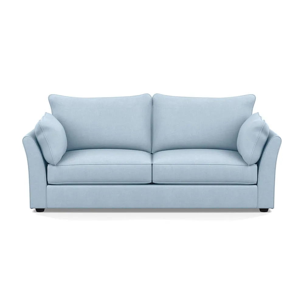 Heal's Tailor 4 Seater Sofa Capelo Linen-Cotton Sea Shanty Black Feet 1