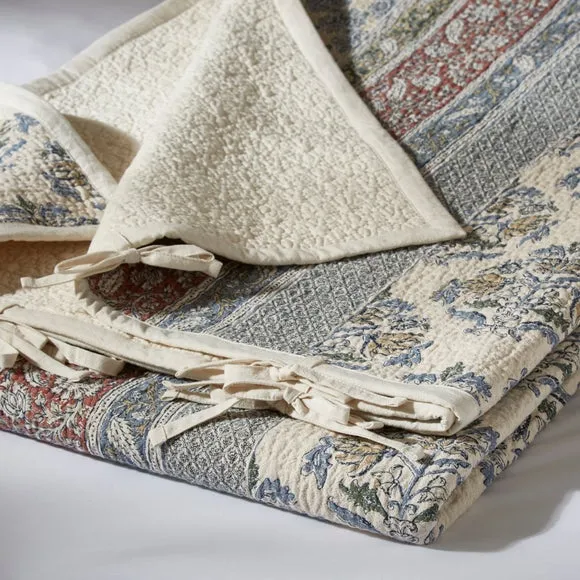 Dorma Deauville 100% Cotton Patchwork Bedspread 2