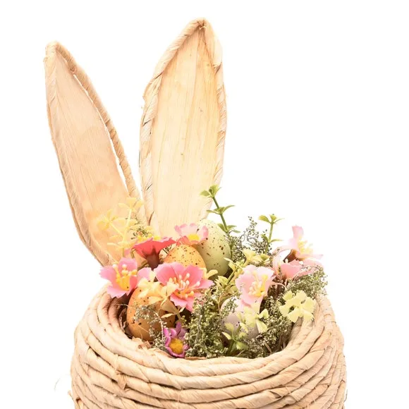 Eggstraordinary Gift Co. Easter Faux Flower Decoration with Bunny Ears 3