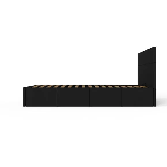 Side Lift Ottoman Bed, Faux Leather 6