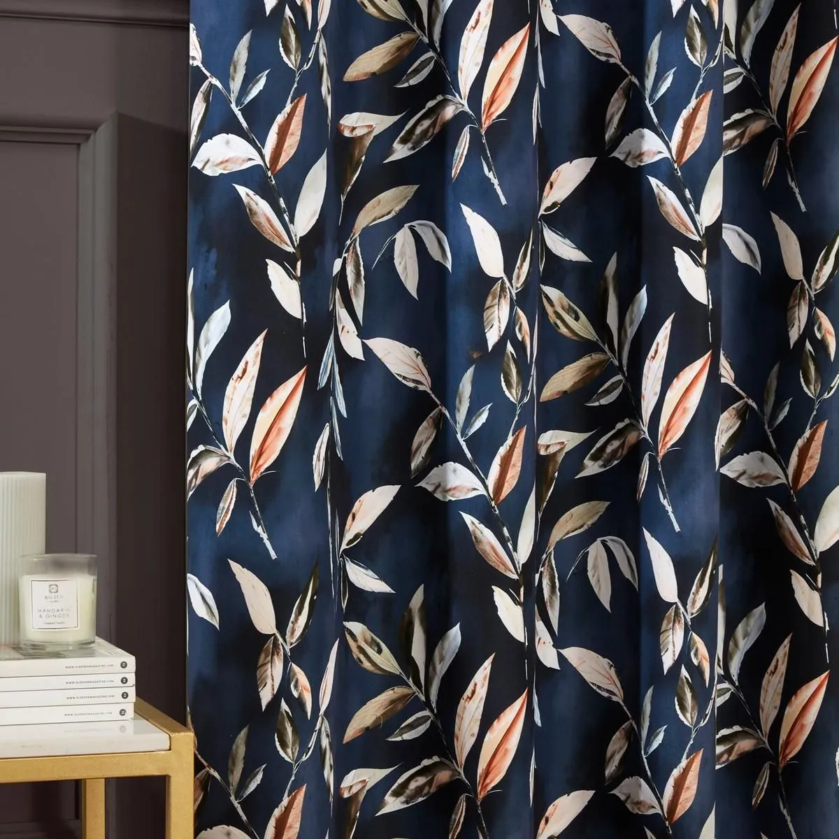 Sundour Madrid Eyelet Curtains in Navy 5