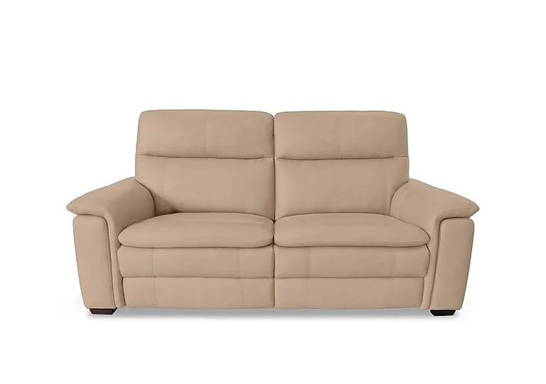 Recharge 2 Seater Leather Power Recliner Sofa with Power Headrests - BV Pebble - Sofas and Armchairs - In Time for Christmas