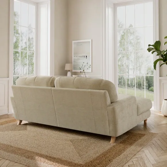Martha Chunky Chenille Corner Chaise Sofa 2