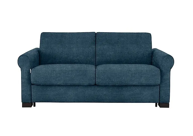 Alcova 2 Seater Fabric Sofa Bed with Scroll Arms - Baobab Blue - Sofas and Armchairs - In Time for Christmas