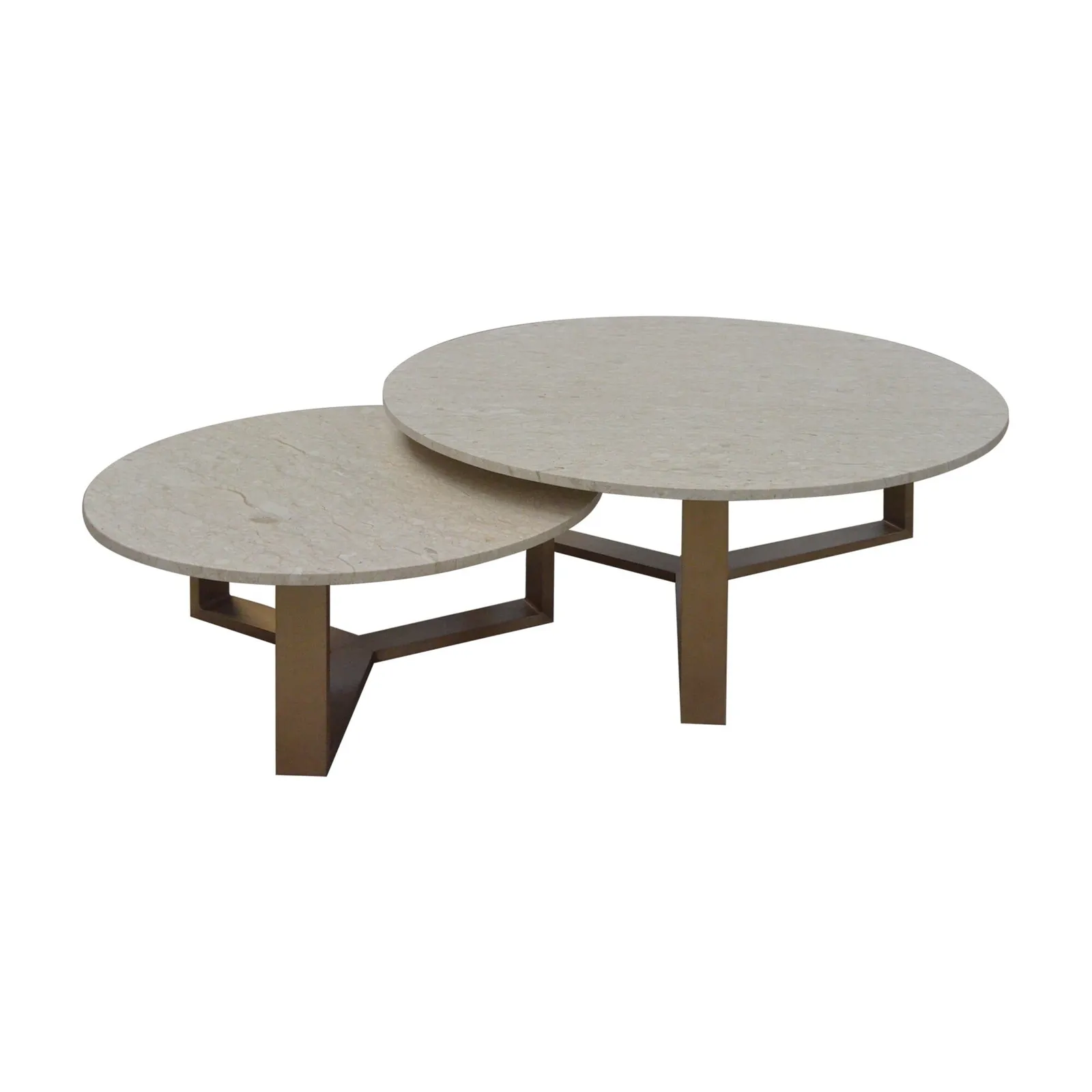 Besson Coffee Table Set, Round Marble | Barker & Stonehouse 2