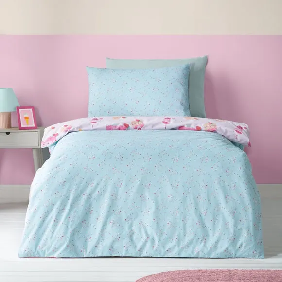 Catherine Lansfield Sweet Treats Quilt Cover and Pillowcase Set 2