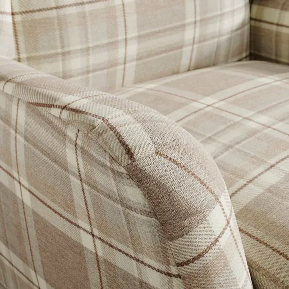 Charnwood Checked Pushback Armchair 4