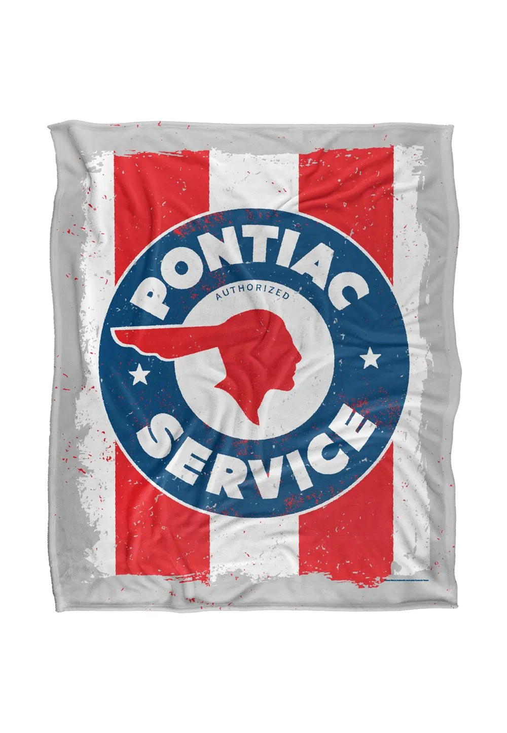General Motors Pontiac Service Old Sign Silky Touch Super Soft Throw Blanket 152 X 127 cm in White