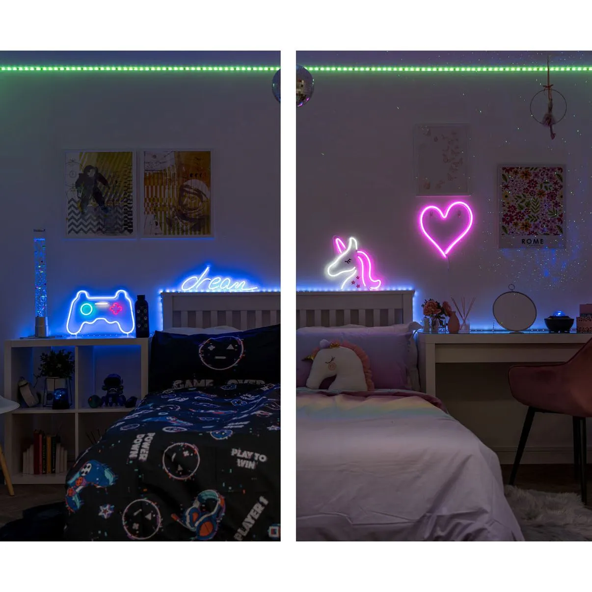 ValueLights Dream Neon Blue Light Decoration 4
