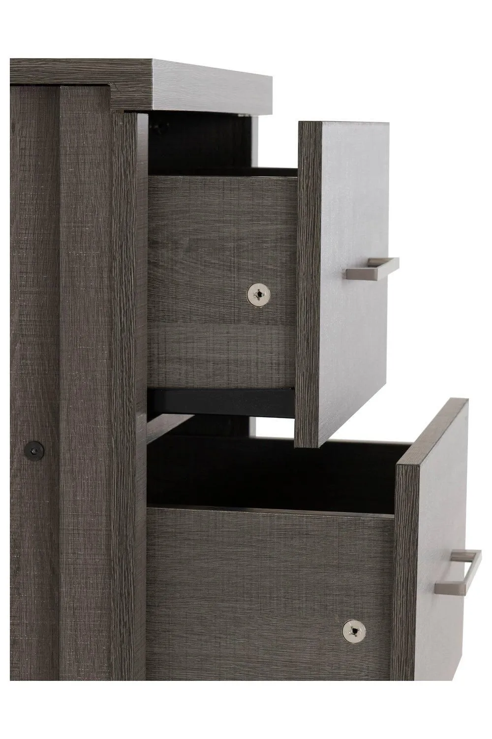 Seconique Lisbon 5 Drawer Narrow Chest in Charcoal 5