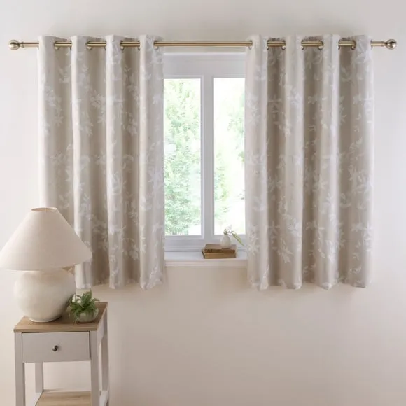 Chinoiserie Jacquard Eyelet Curtains 2