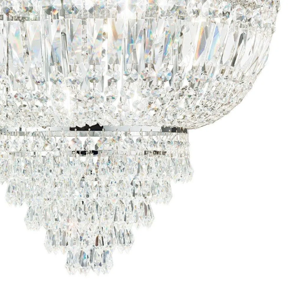 Netlighting Dubai 2 Light Wall Light Chrome E14 in Grey 2