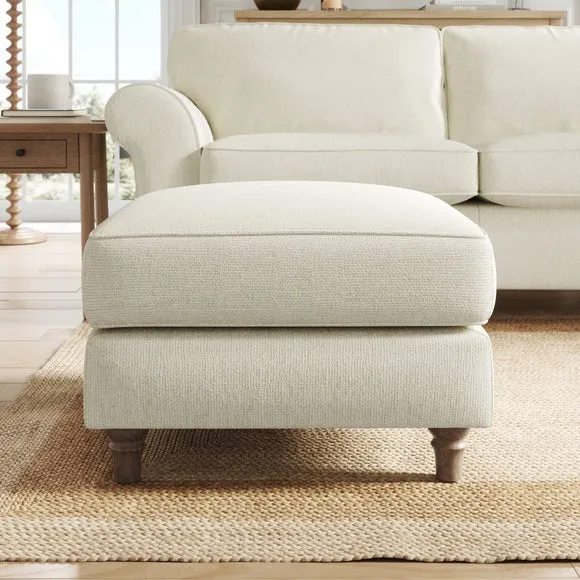 Flori Chunky Chenille Footstool 3