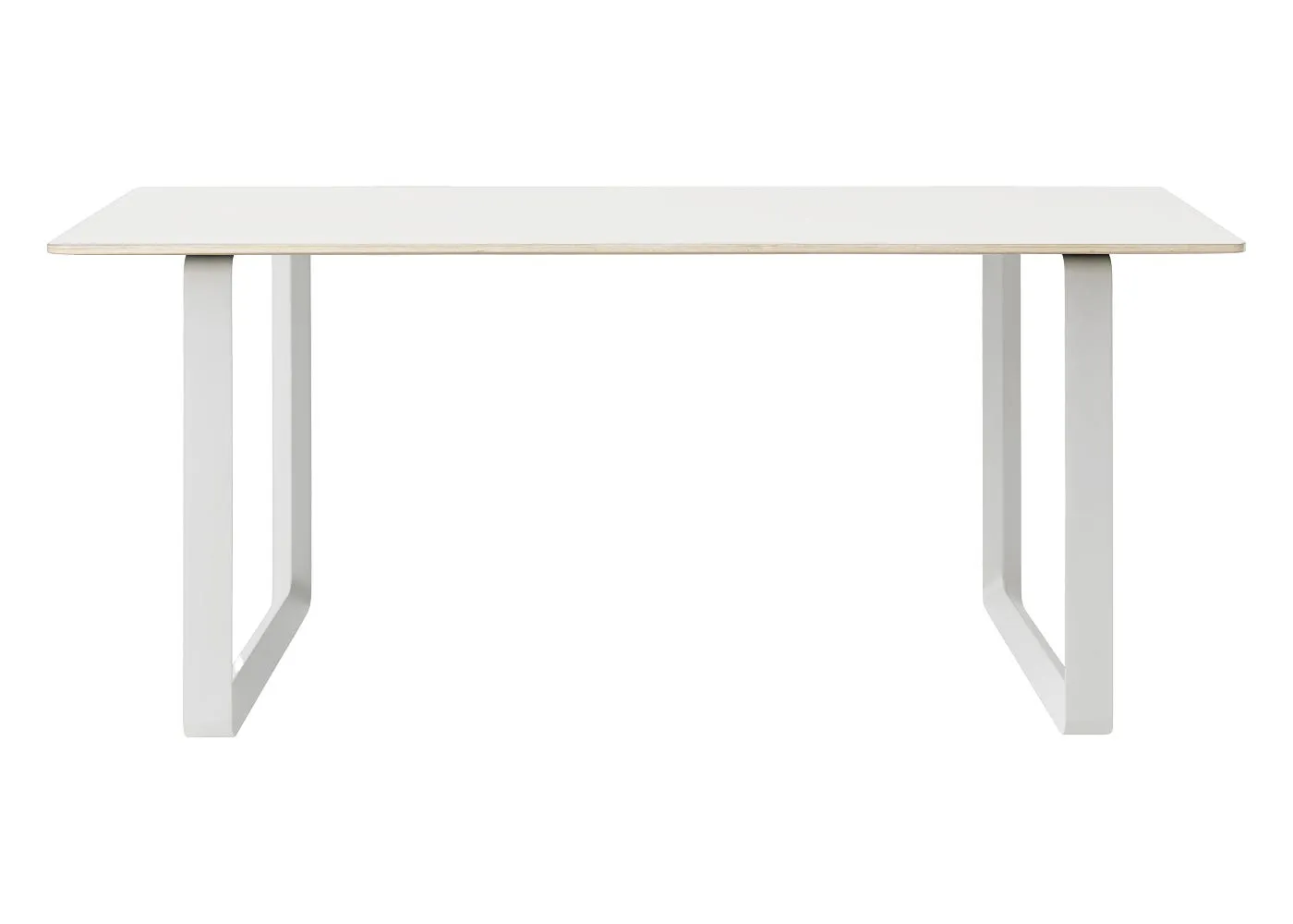Muuto 70/70 Table 170 x 85cm in White with White Legs 1
