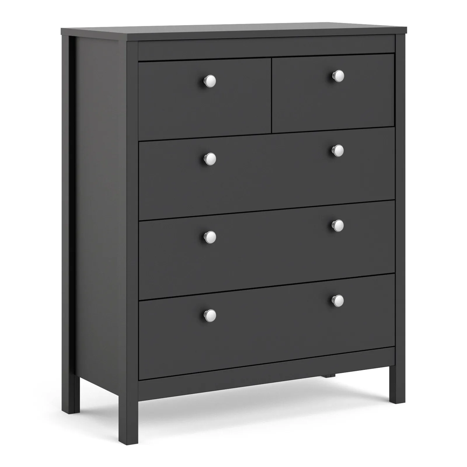 Furniture To Go Madrid Chest 3+2 Drawers in Black