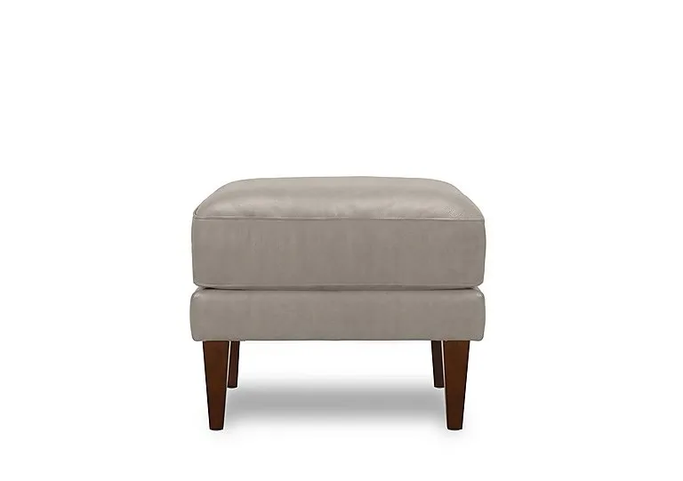 Aspen Leather Wing Chair Footstool - Sofas and Armchairs