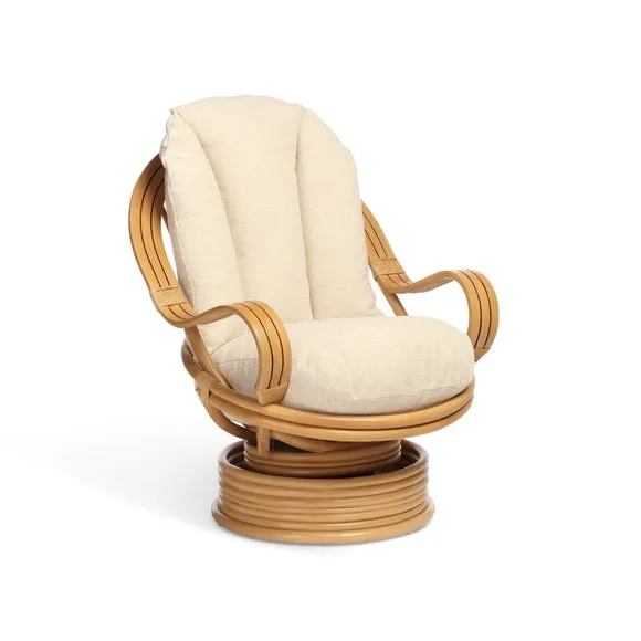 Desser Vale Rattan Laminated Swivel Rocking Chair 2