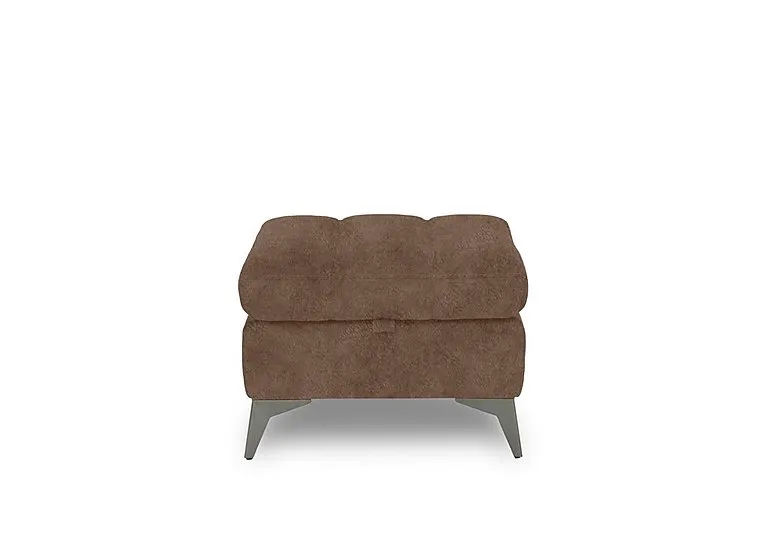 Angelo Fabric Storage Footstool - Classic Brown