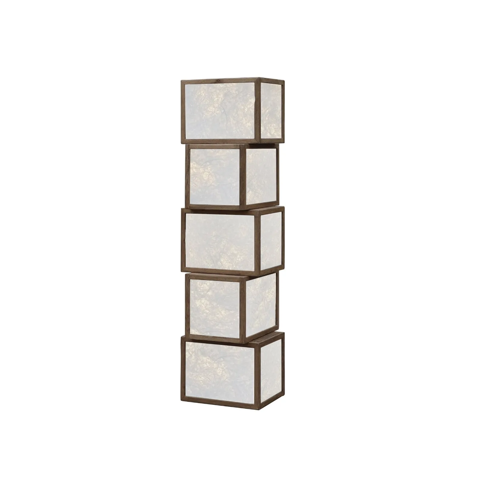 Chinese Style Floor Lamp 40X40X151Cm, White Oak | Barker & Stonehouse 6