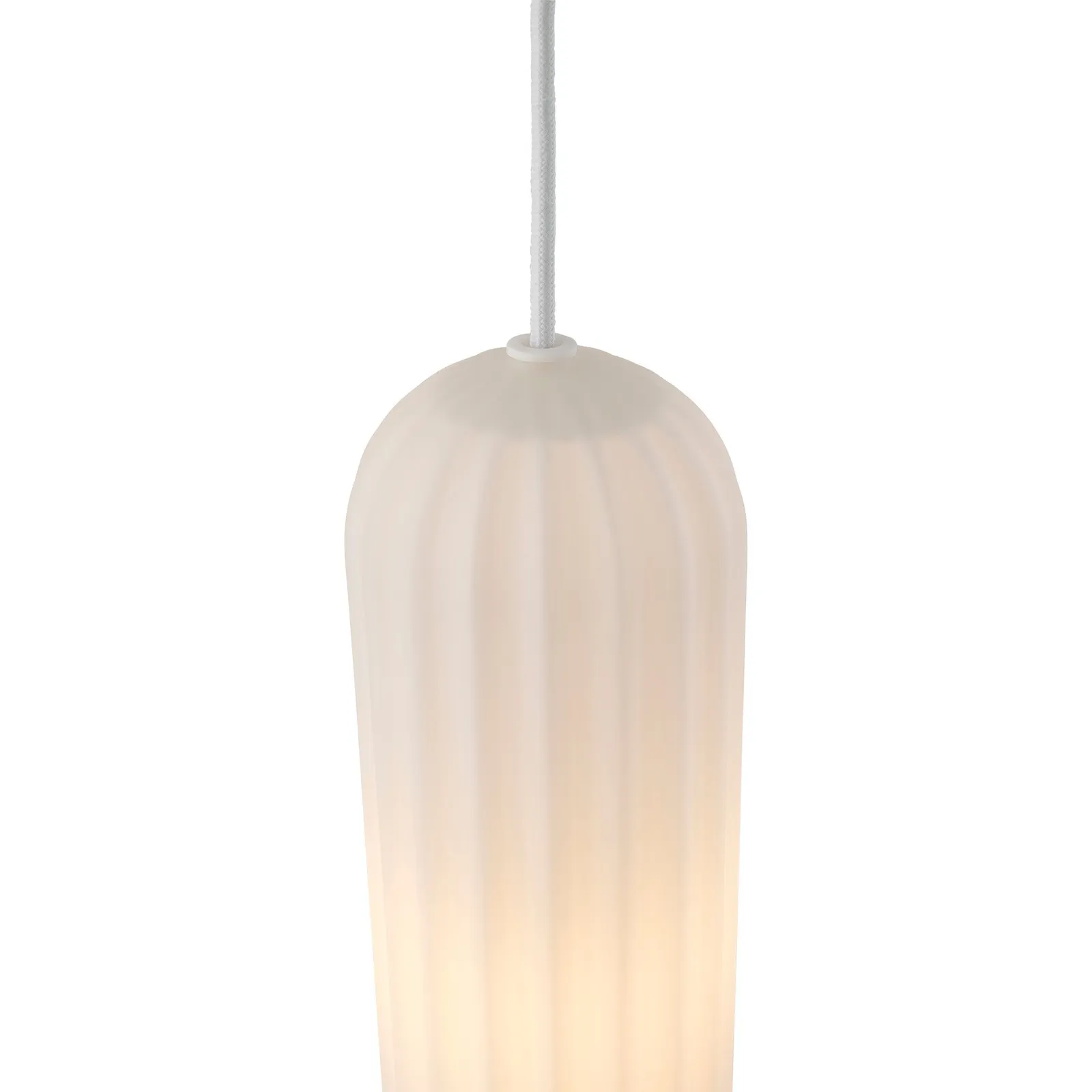 Nordlux Miella Pendant Light Opal White Glass Dining Room E27 Mains 4