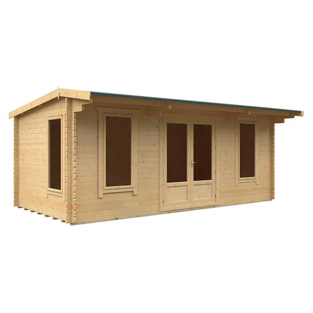 Buttercup Farm 20x10 The Jacob 44mm Cabin - L595 x W295 x H247 cm in Natural 1