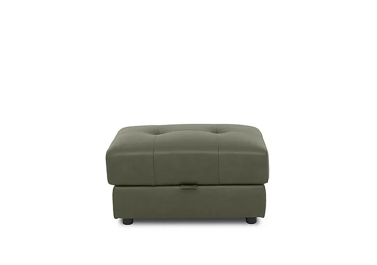Goliath Leather Storage Footstool