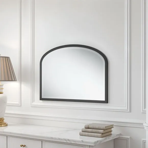 Yearn Eternity Curved Bevelled Overmantel Wall Mirror 2