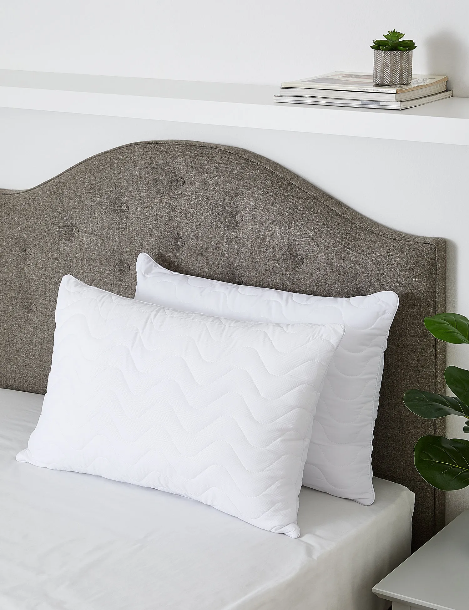M&S 2 Pack Soft As Down Medium Pillows