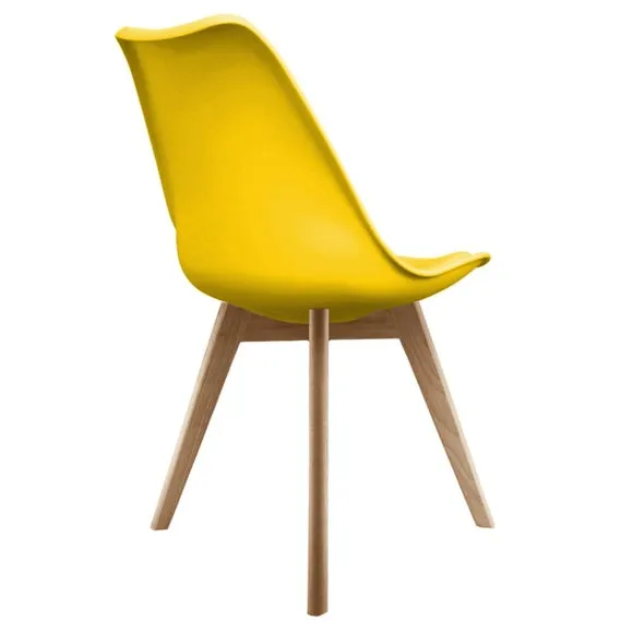 Fusion Living Soho Plastic Dining Chair with Squared Legs 5