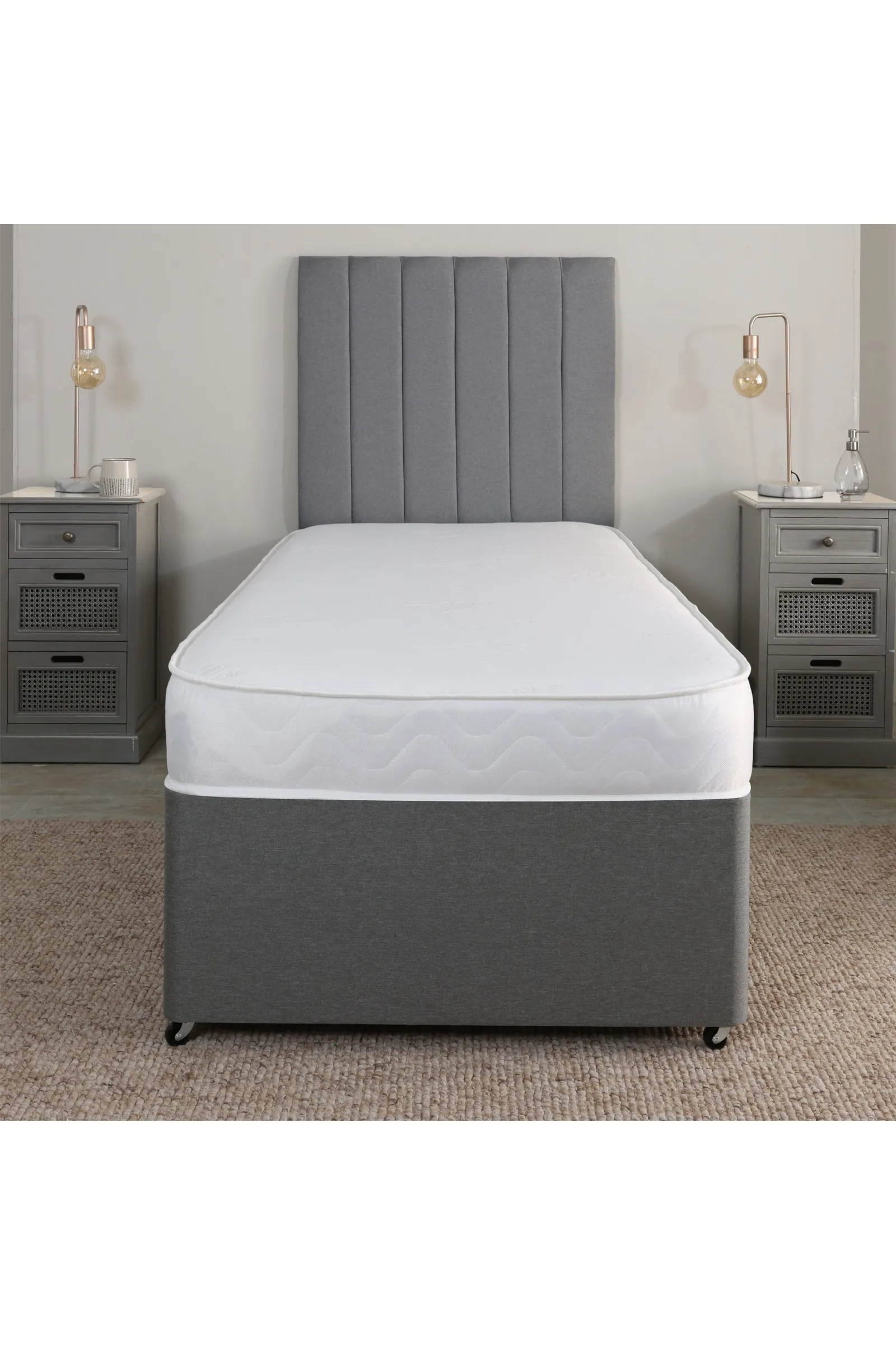 eXtreme Comfort Ltd Aloe Vera Hybrid Mattress 18cm Deep Plush Feel Breathable Cover in White 2