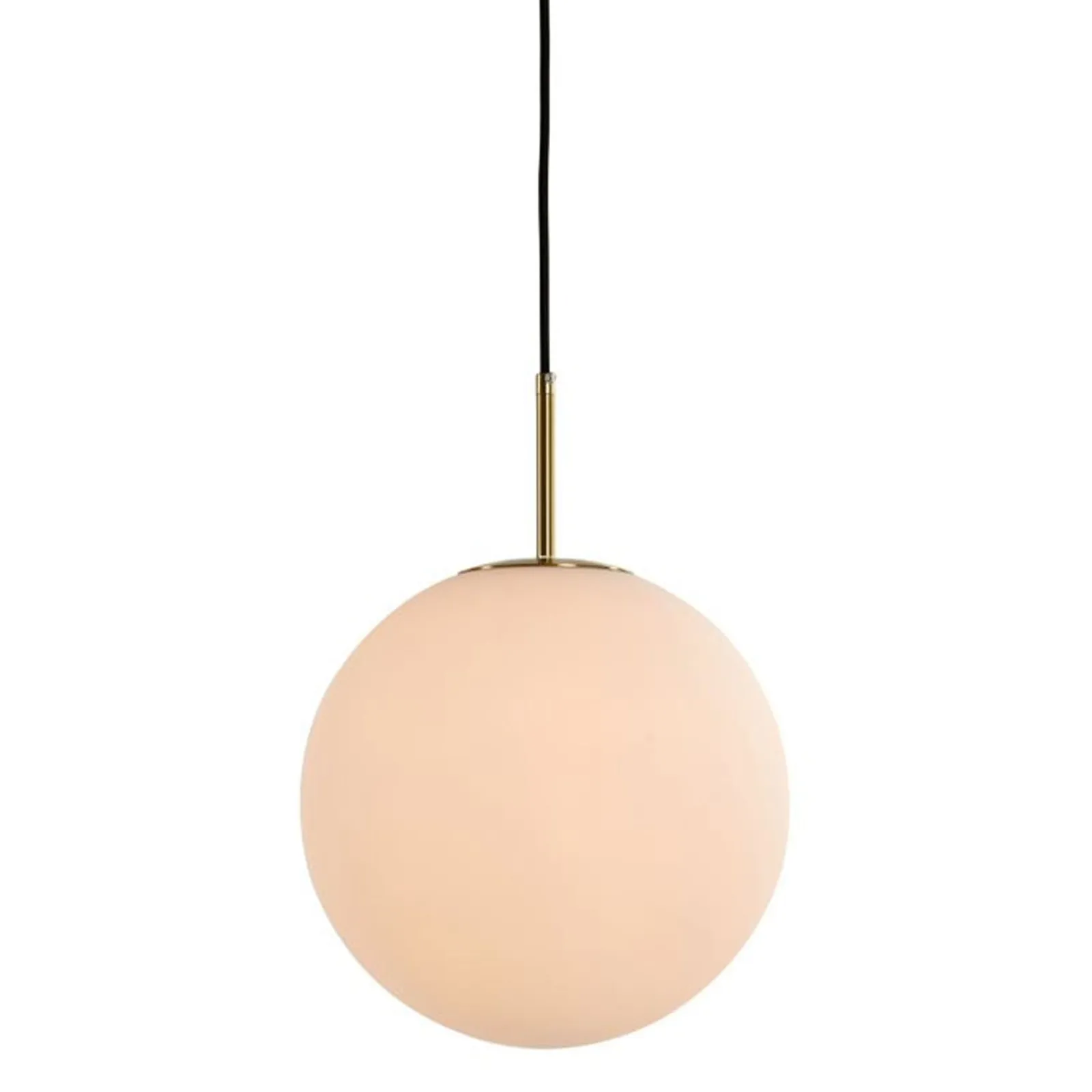 Round White Glass Pendant Light | Barker & Stonehouse
