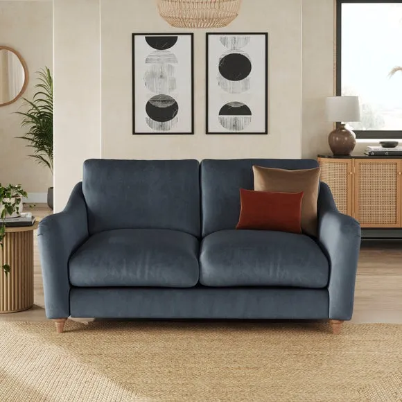 Hattie Matte Plush Velvet 2 Seater Sofa 1