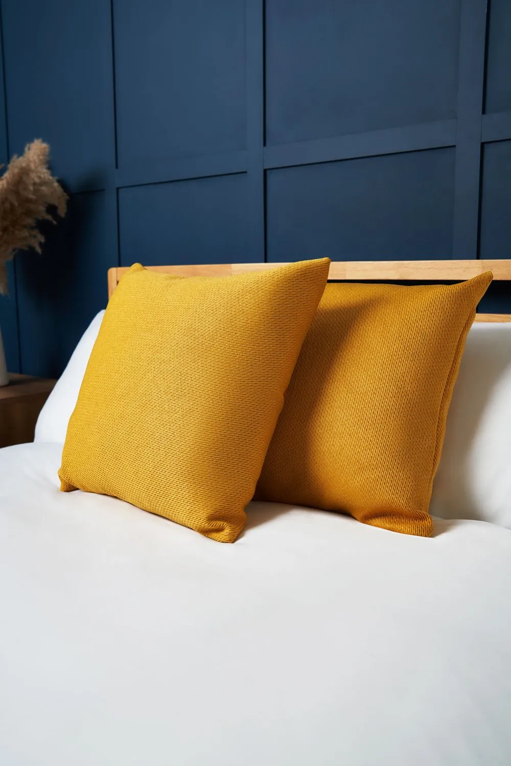 BHS Snow Fleece Cushion in Yellow 1