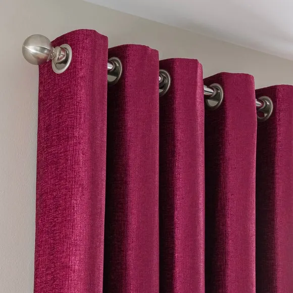 Chenille Eyelet Curtains (Blackout Available) 1