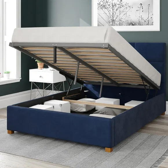 Caine Ottoman Bed Frame, Plush Velvet 2