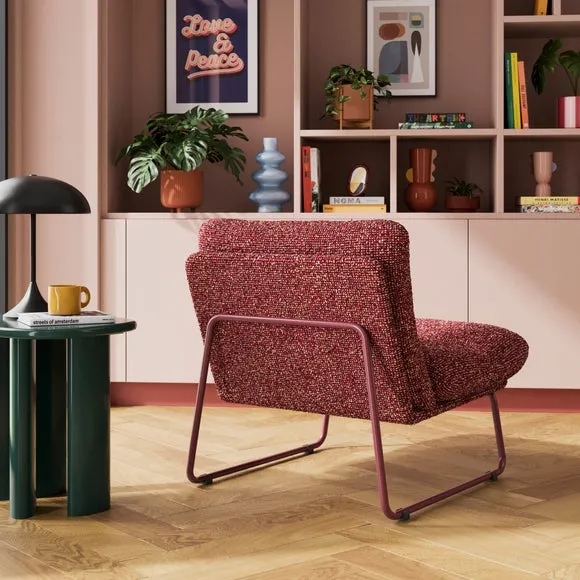 Elements Finn Textured Sherpa Occasional Armchair 2