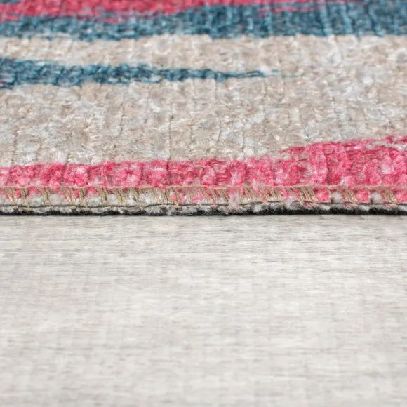 Ikat Abstract Washable Rug 4