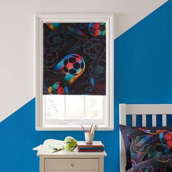 Bright Football Blackout Roller Blind 1
