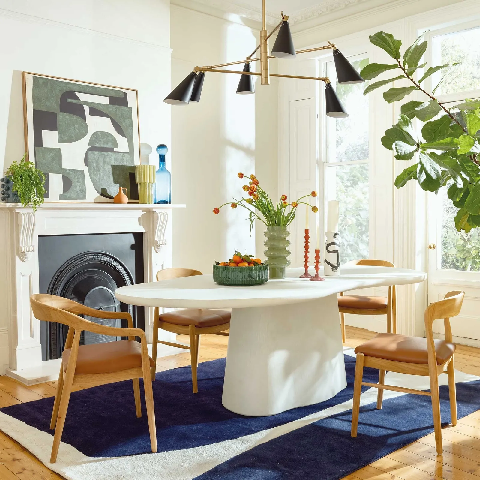 Capella Dining Table 240X113X77Cm, Round, White Stone | Barker & Stonehouse 2