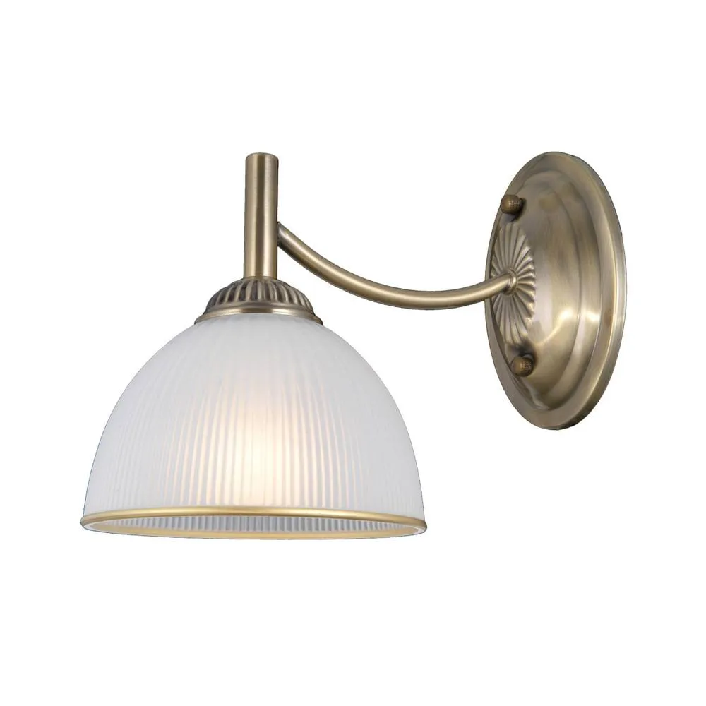 Netlighting Fener Dome Wall Lamp Antique Brass in Gold 3