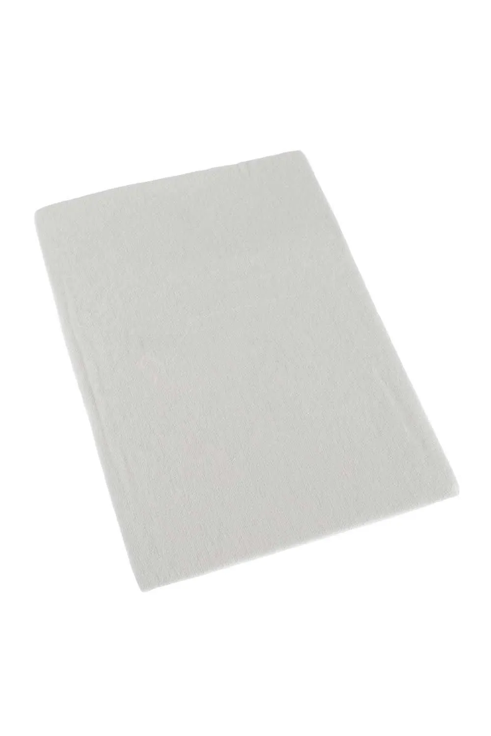 Homescapes 100% Brushed Cotton Cot Flat Sheet Pair, 100 x 150 cm in White 2